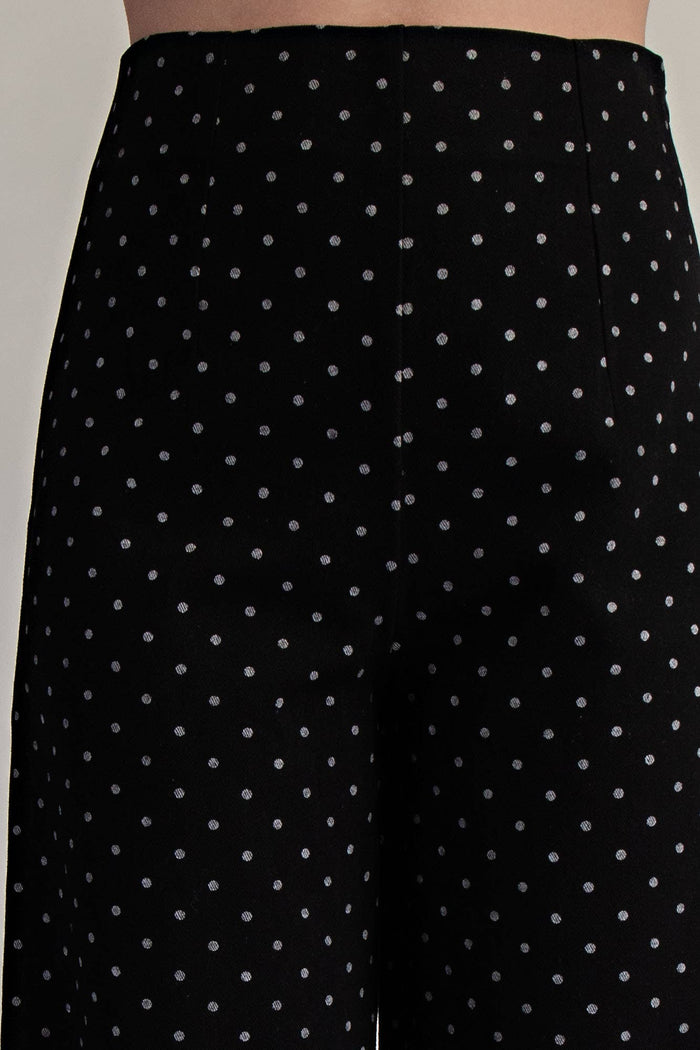 holly high-waisted polka dot pants