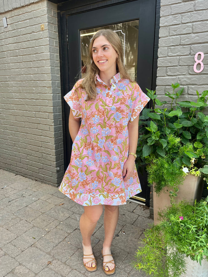gianna floral collared dress