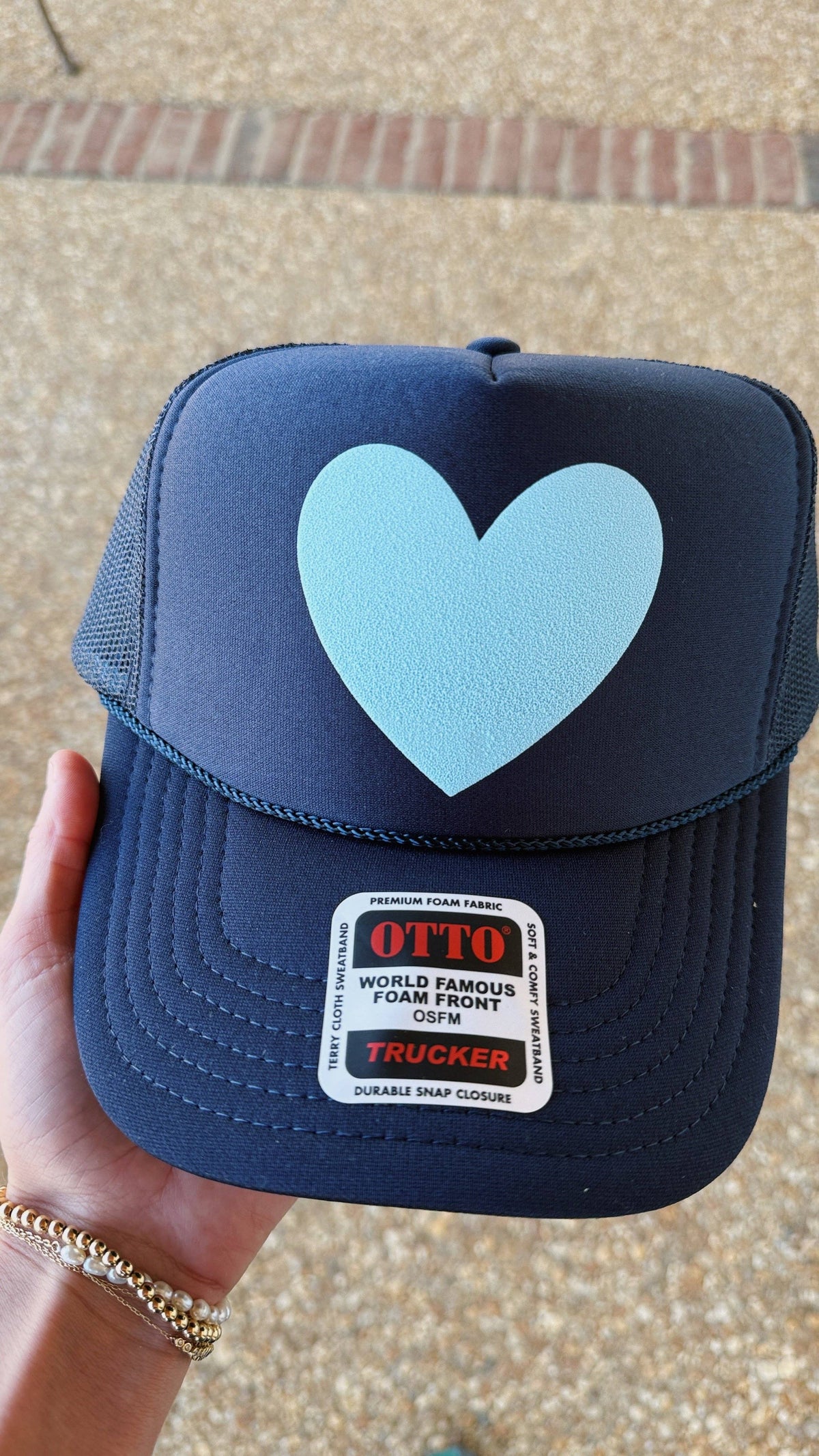 happy heart foam trcuker hat
