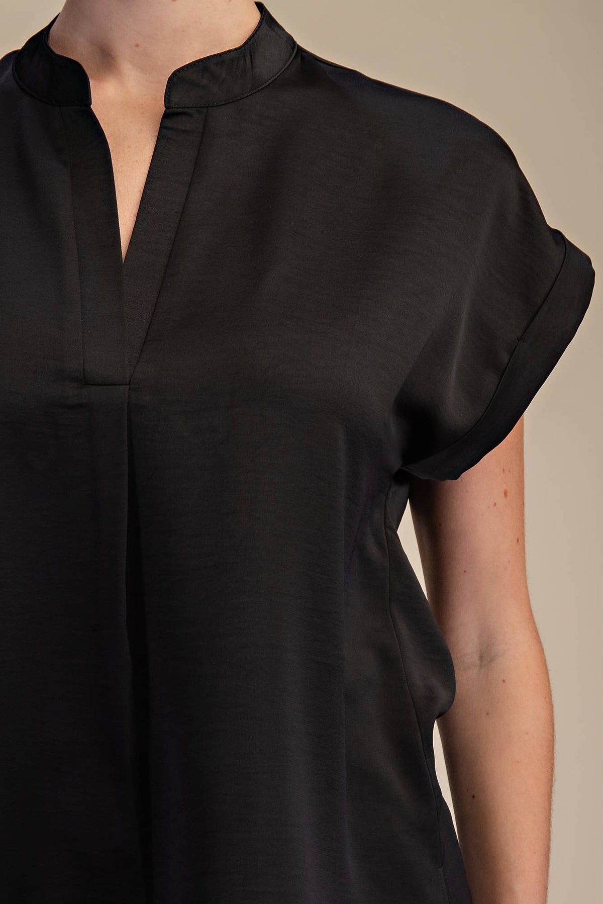 arden silky short-sleeve top