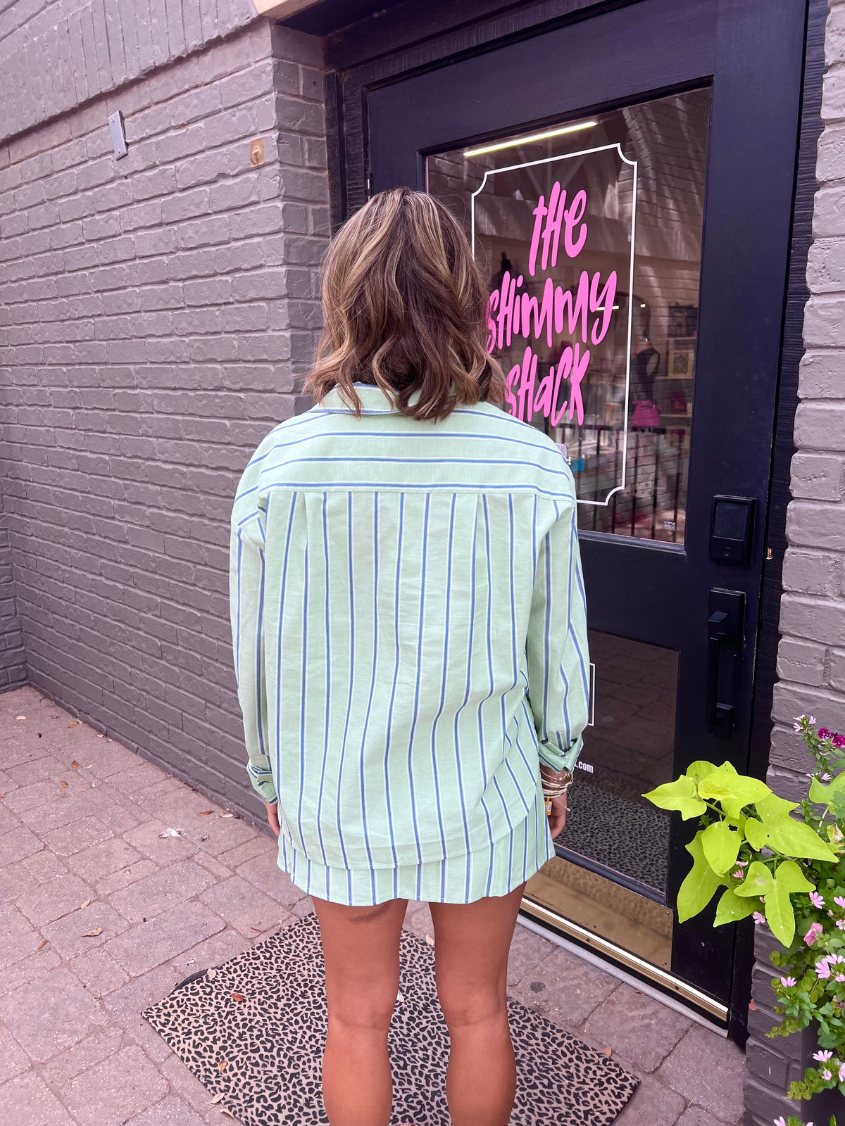 marley striped skort set