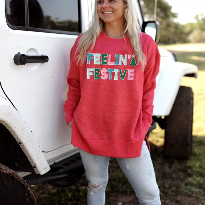 feelin’ festive sweatshirt