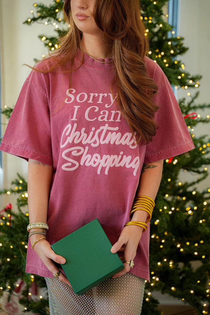 christmas shopping tee