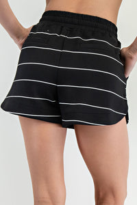 let's face it striped shorts