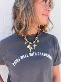 pairs well with champagne® cropped tee