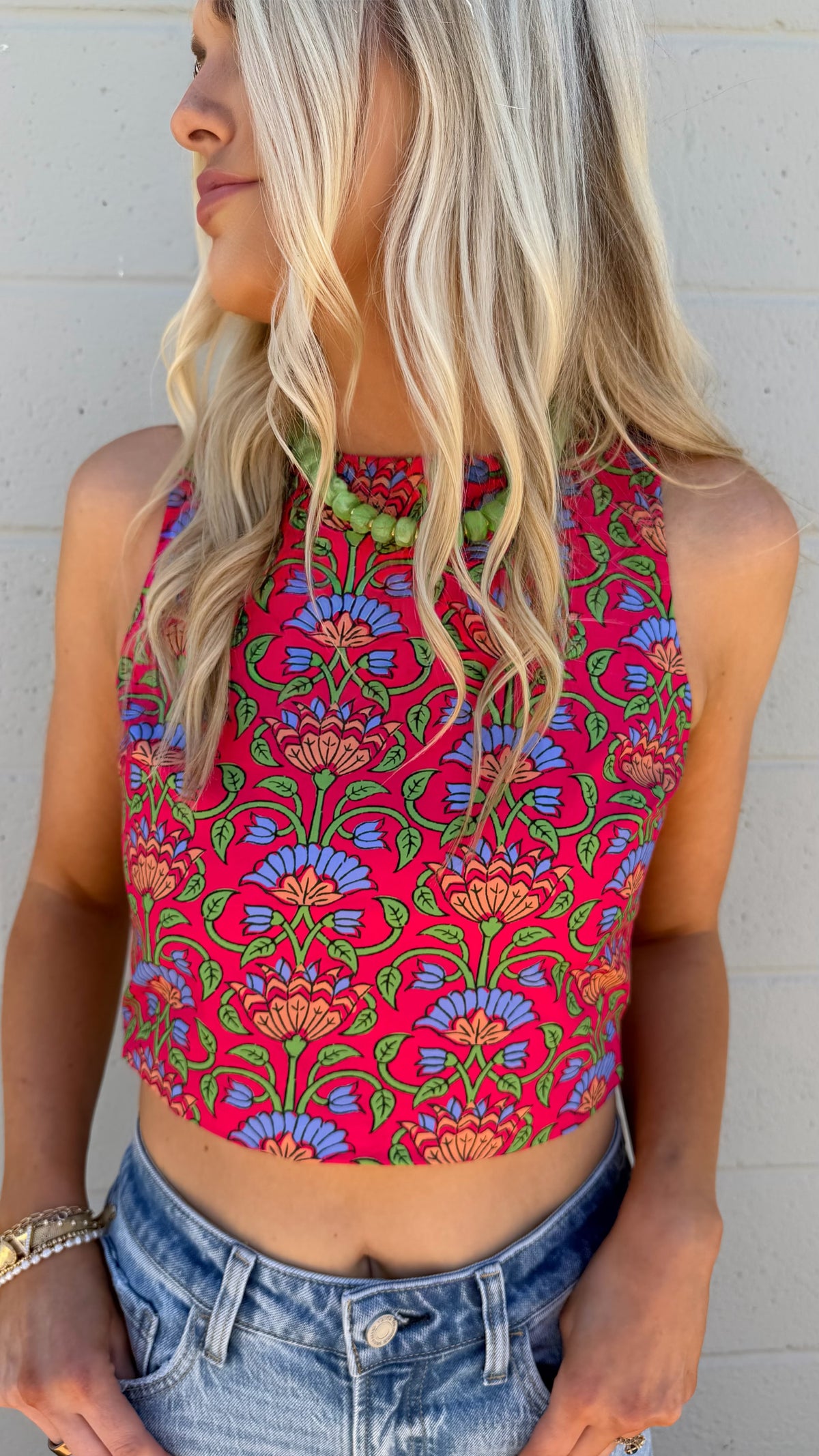paisley crop top