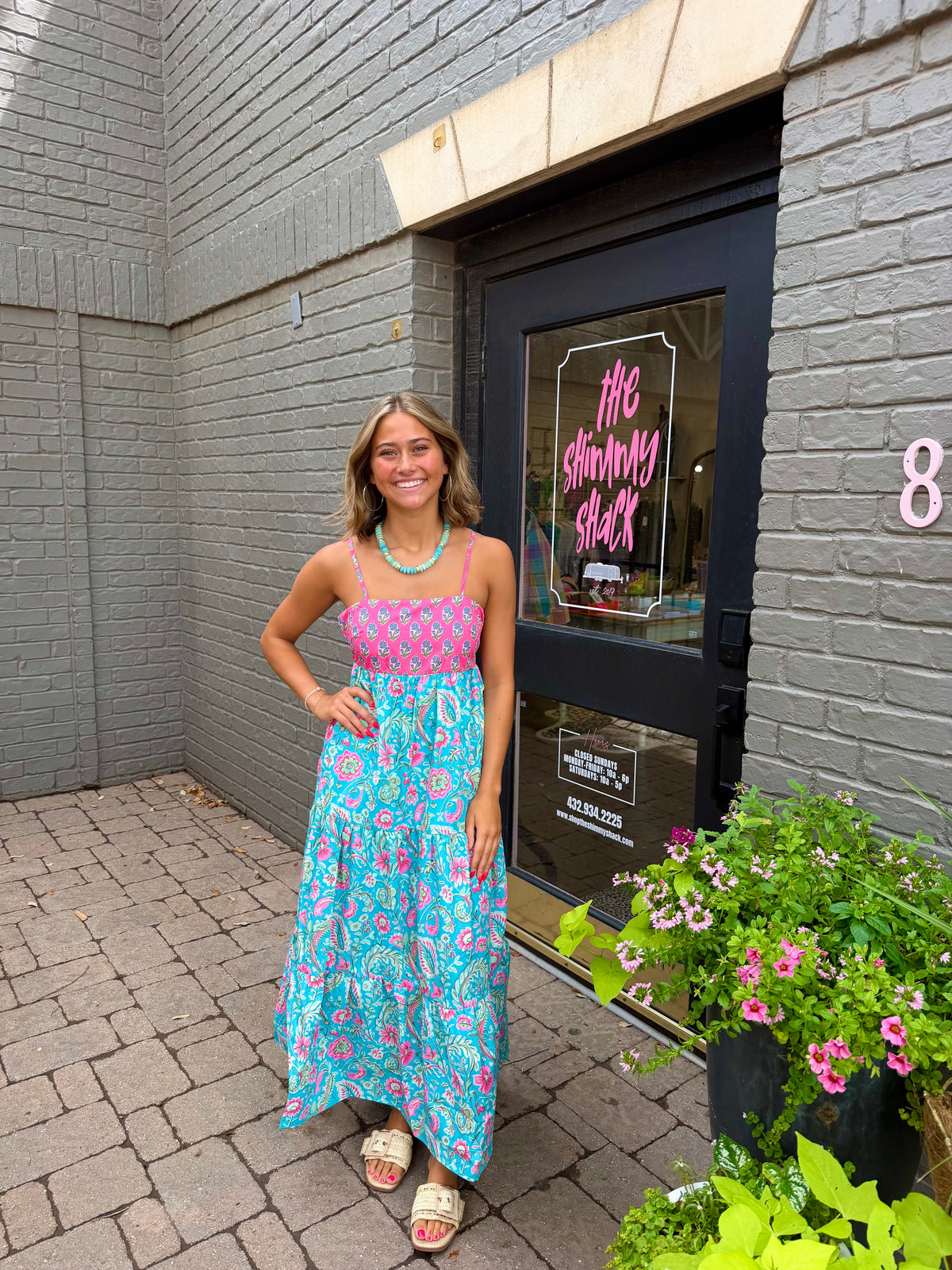 riviera romance midi dress