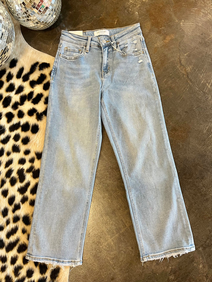 ella high rise crop denim