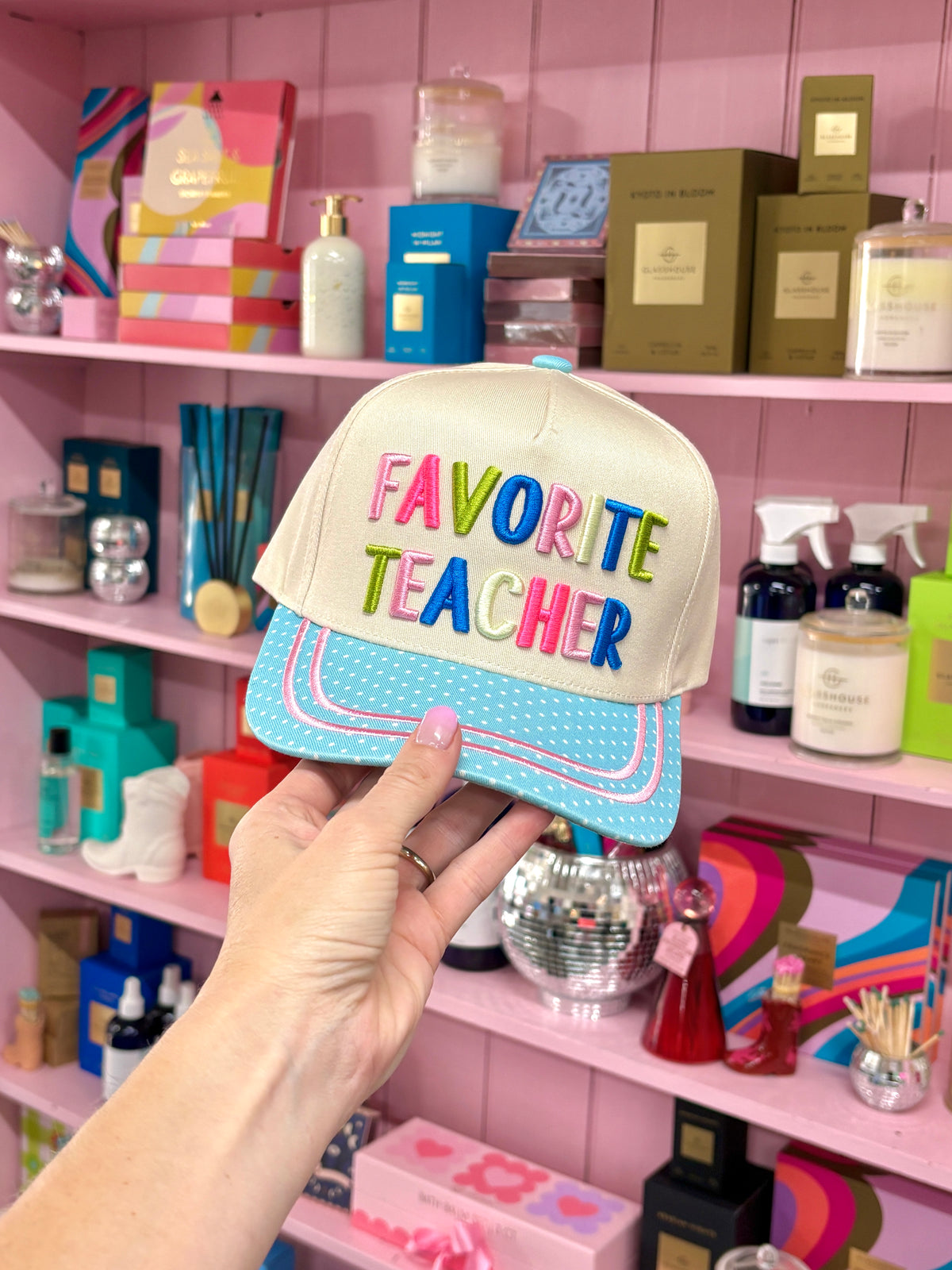 favorite teacher trucker hat