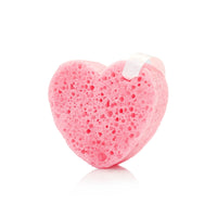 spongelle | pink camellia heart buffer