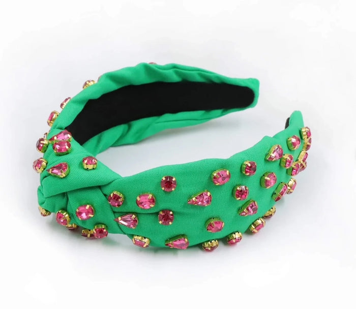 pink goes good with green headband