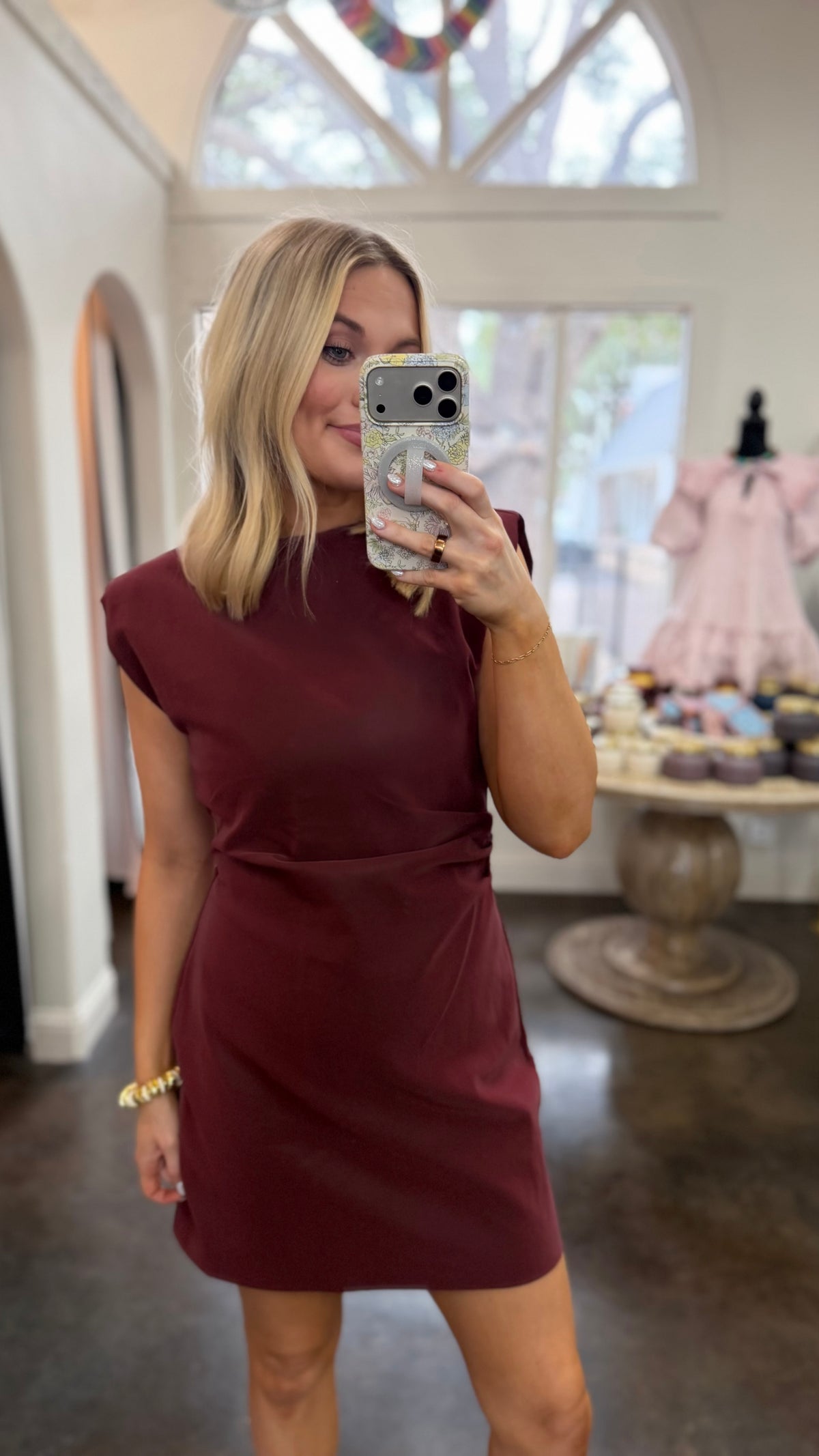 autumn affair faux leather dress