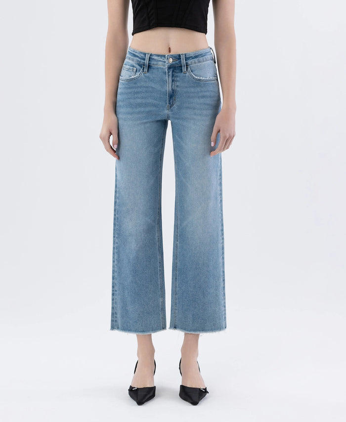 enviably high-rise ankle slim/wide-leg