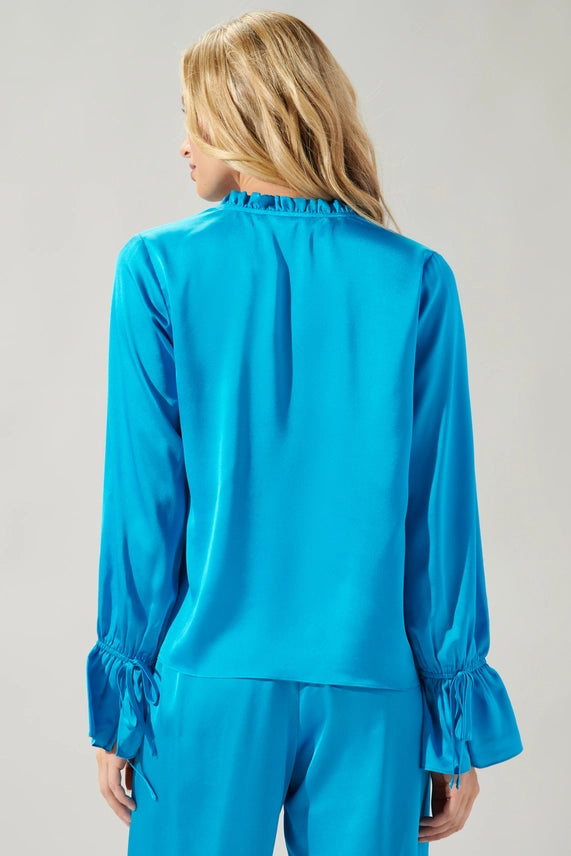 chateau satin blouse