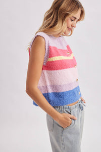 in rotation striped sweater tank
