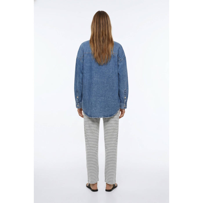 the favorite cotton denim shacket