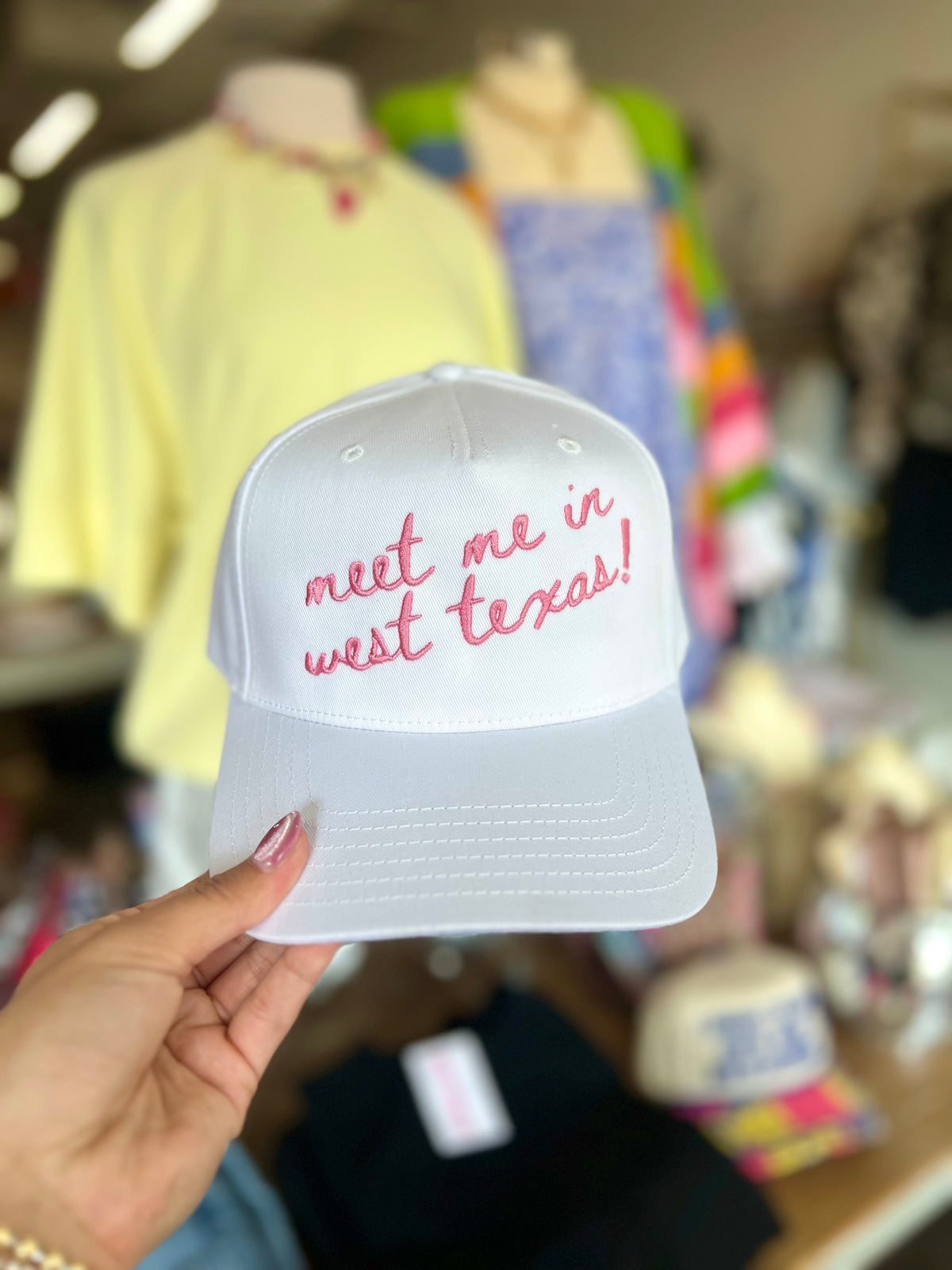 meet me in west texas trucker hat