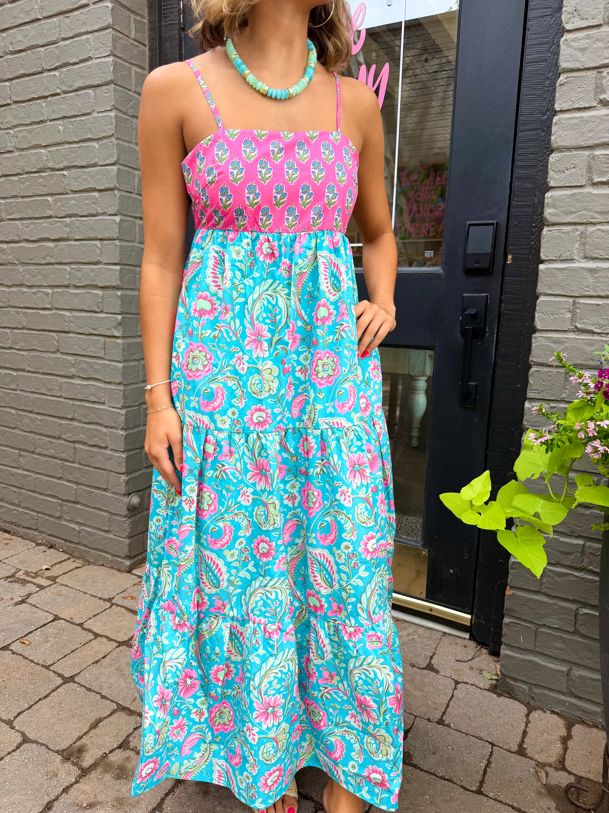 riviera romance midi dress
