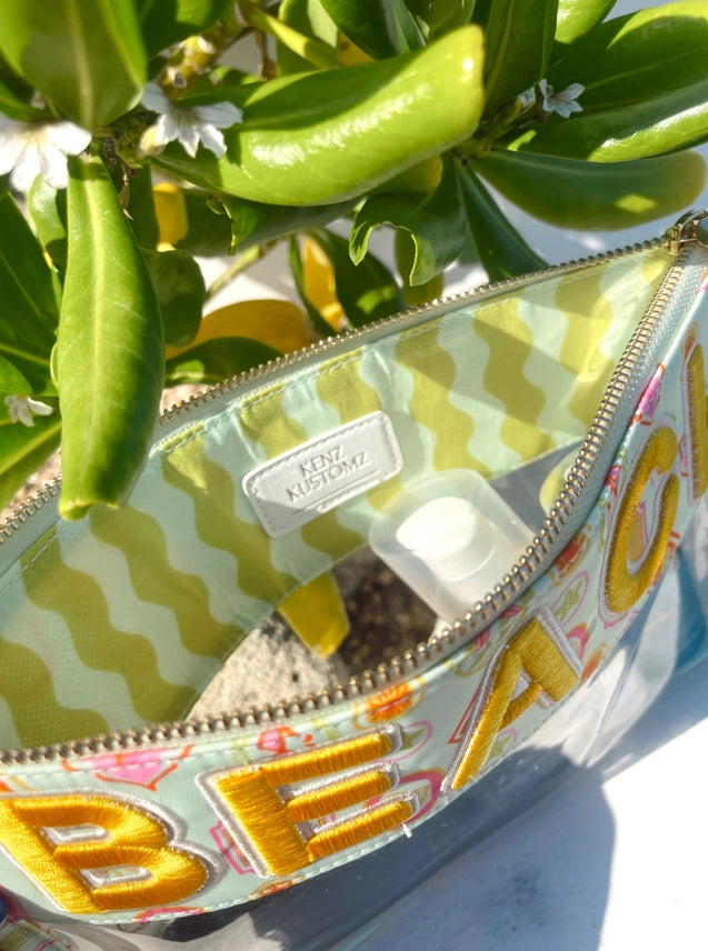 beach clear pouch