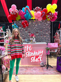 ruby stripe knit sweater