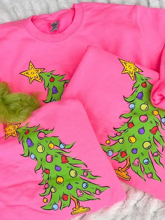 who christmas tree crewneck | youth & adult