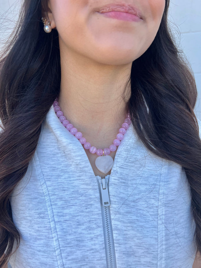 nereyda glass bead necklace