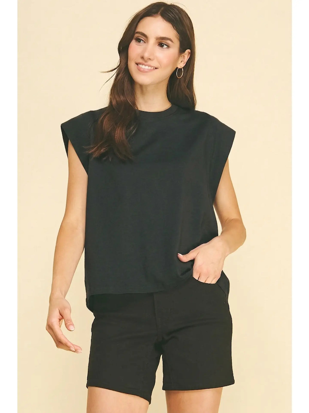 kristen cap sleeve tee