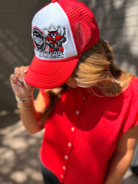 texas tech layer patch foam trucker