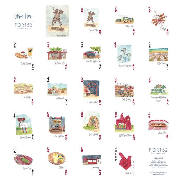 fort 52 | lubbock hand cards