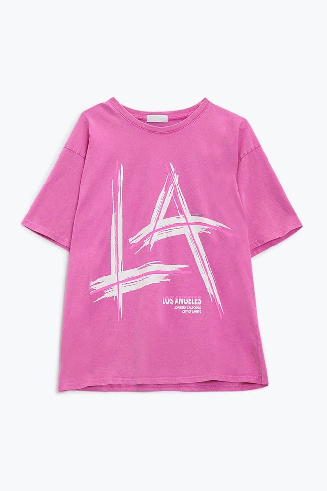 LA nights graphic tee