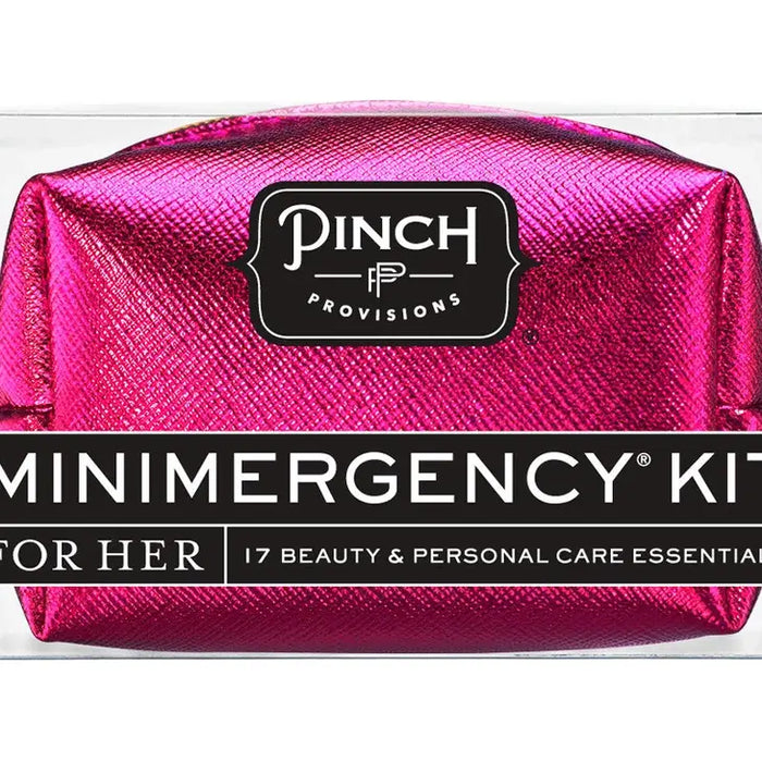 hot pink metallic minimergency kit
