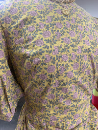 alex puffed sleeve mini dress | mustard