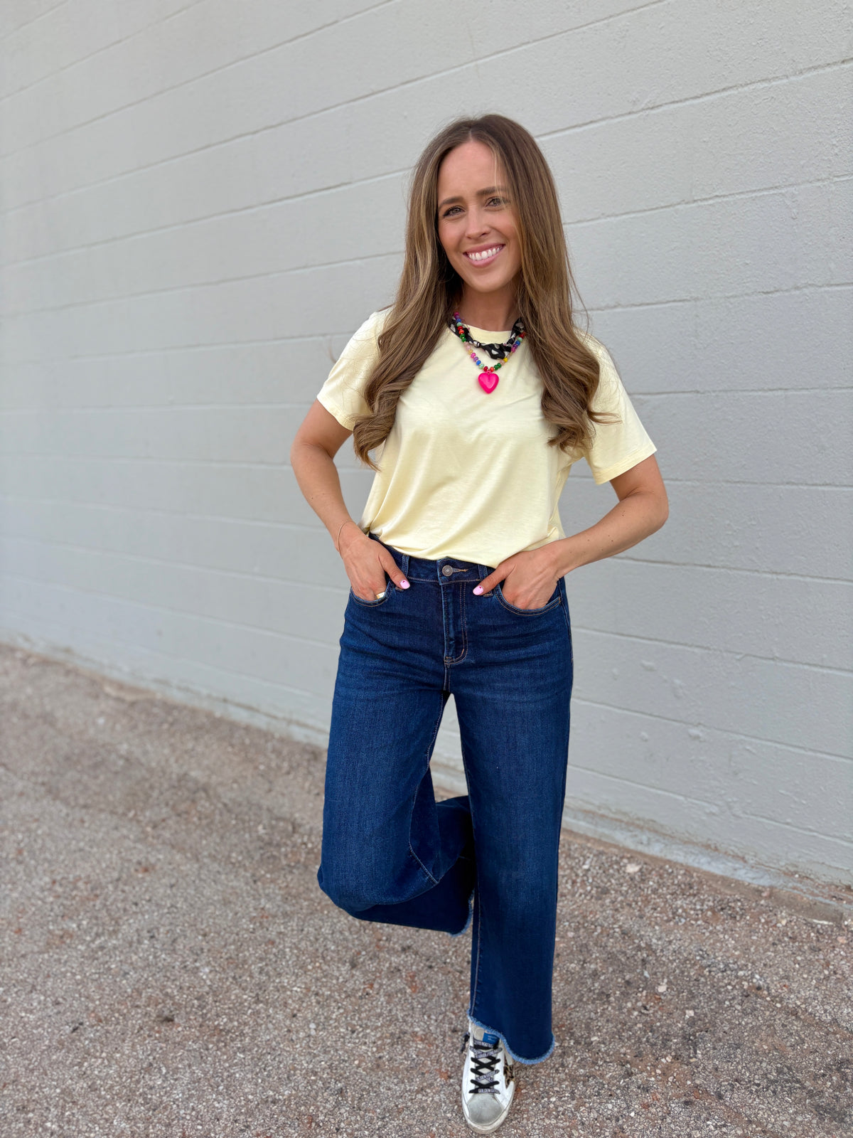 thank me later dark-wash denim