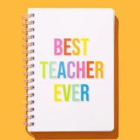 best teacher ever spiral notepad