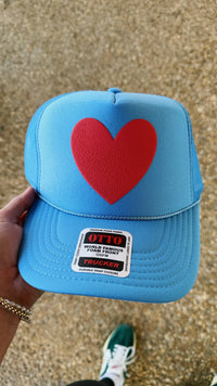 happy heart foam trcuker hat