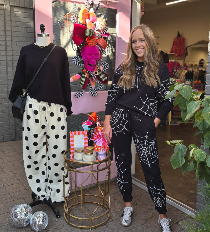 pearl webs spider sweatshirt