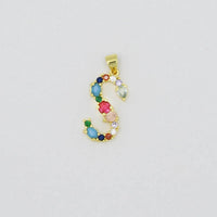 removable multi-gem initial charm