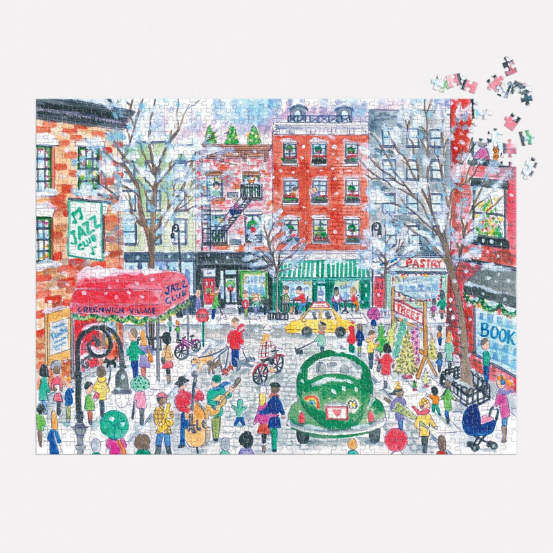 christmas in greenwich village 1000pc puzzle