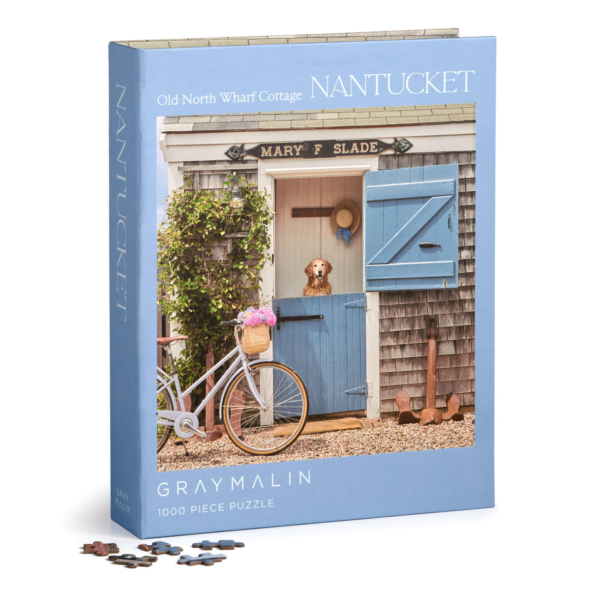 nantucket 1000pc book box puzzle | gray malin