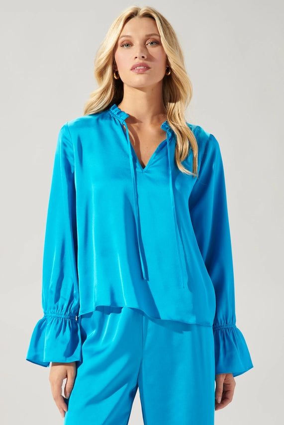 chateau satin blouse