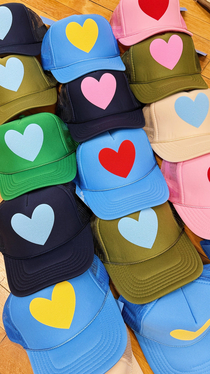 happy heart foam trcuker hat