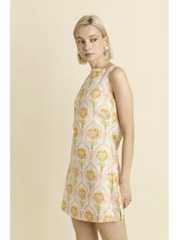 lillian floral mini dress