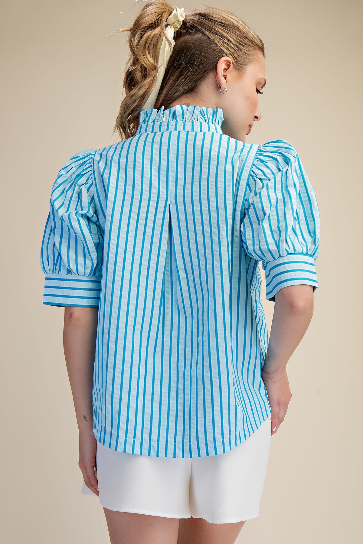 just say it striped top