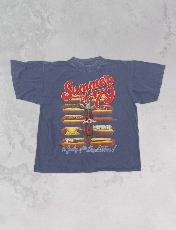 summer of '79 oversized tee
