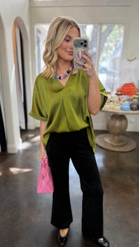 underestimated satin blouse