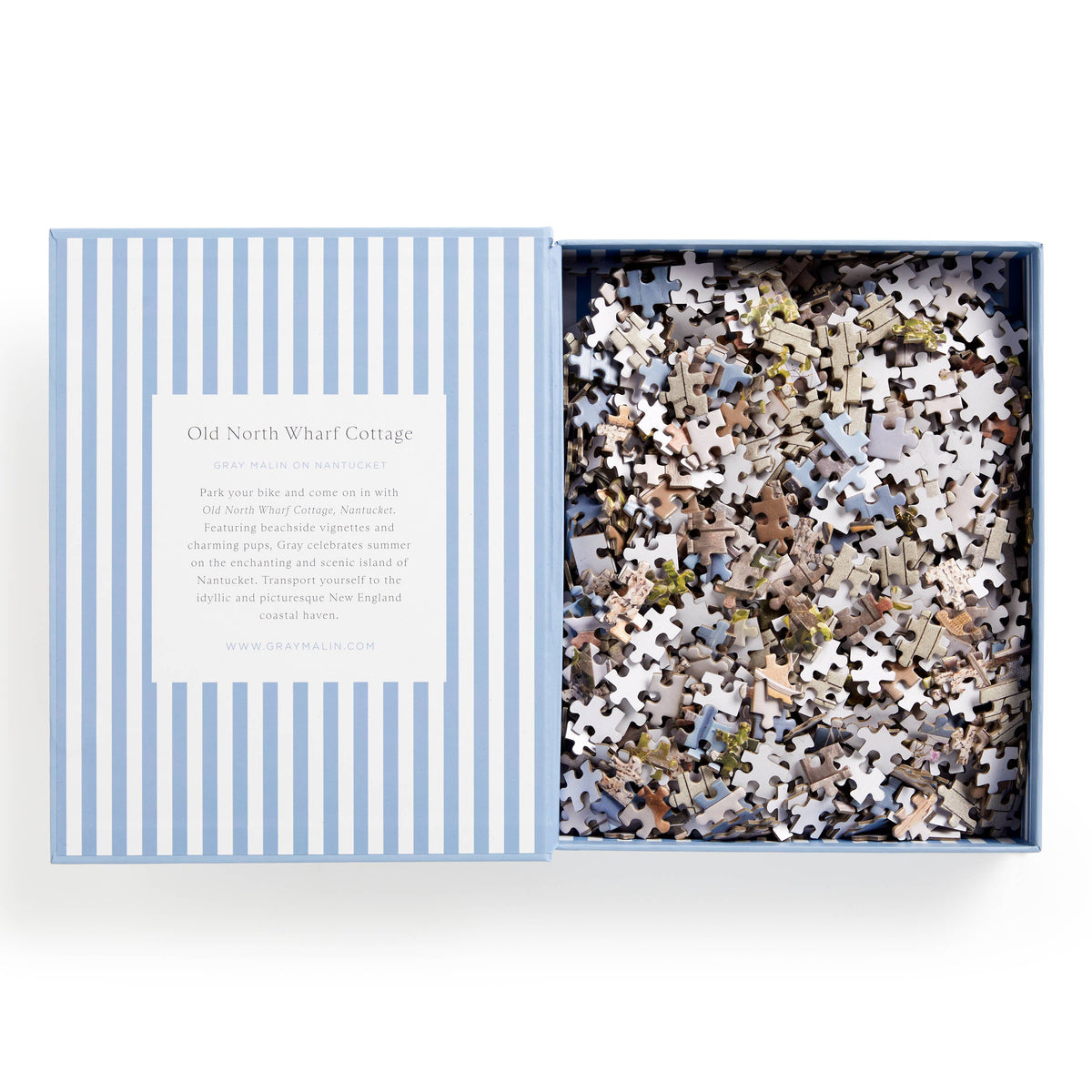 nantucket 1000pc book box puzzle | gray malin