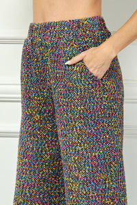 boucle melange cropped pants