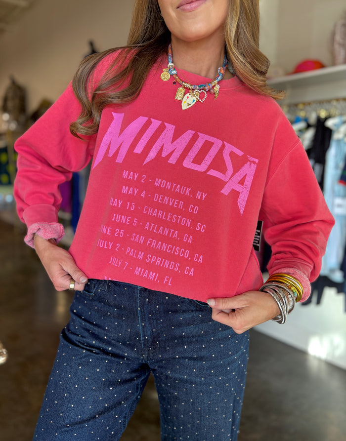 mimosa USA tour crewneck sweatshirt