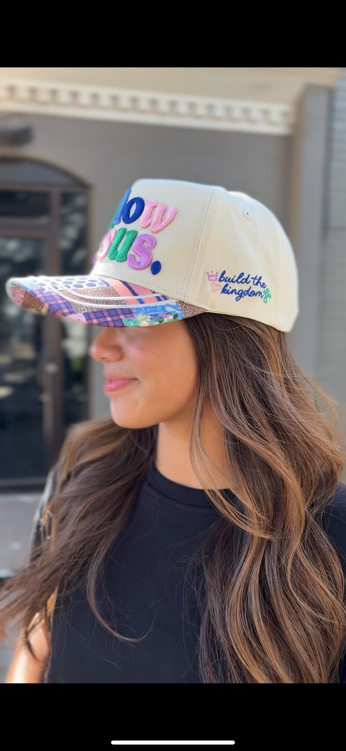 follow Jesus trucker hat