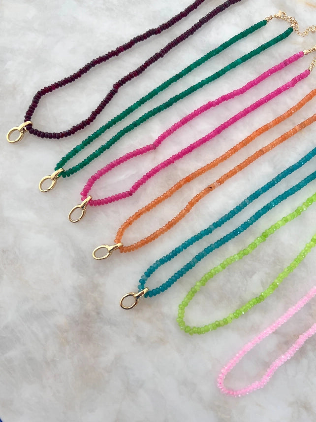 CHARM BAR | mini beaded necklace